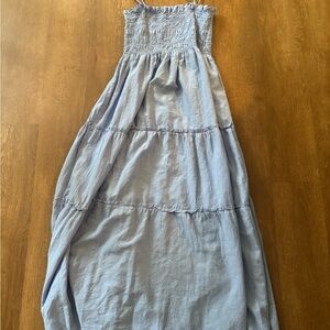 Mango Light Blue Maxi Dress